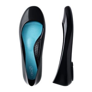 okaB Taylor Black Shiny Ballet Flats - Brand New! (Size 9)